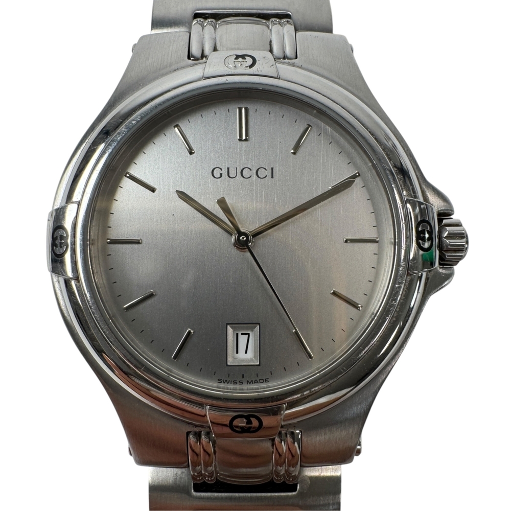 Gucci GUCCI 9040M Watch 11044825 Silver Dial Quartz Men's